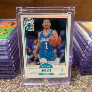 1990 Fleer Tyrone Bogues Basketball Card